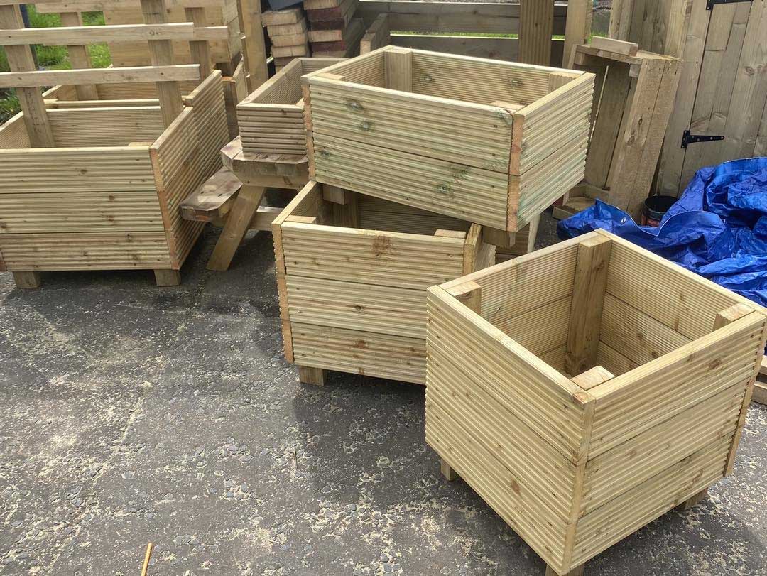 Kierons Woodworking Services small square planters